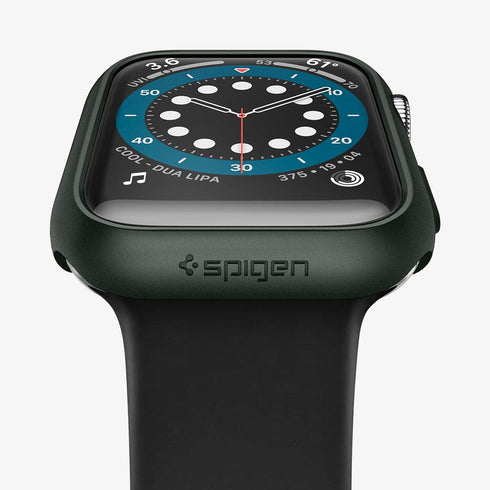 ACS05458 - Apple Watch Ultra (Apple Watch (49mm)) Case Thin Fit in black showing the front